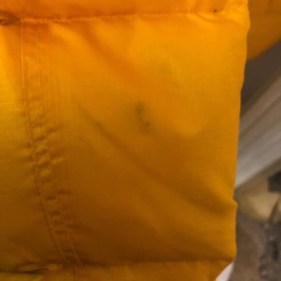 Vintage Polo Jeans Ralph Lauren Yellow Down Puffer Jacket L - Picture 2 of 7